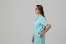 Jaleco 3/4 Manga Curta em Gabardine - FOTO 2 Jaleco 3/4 Manga Curta em Gabardine - FOTO 2