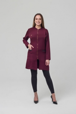 Jaleco 3/4 Manga Longa Feminino e com Zíper Frontal - FOTO 2 Jaleco 3/4 Manga Longa Feminino e com Zíper Frontal - FOTO 2