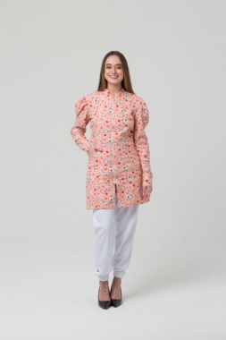 Jaleco Feminino 3/4 com Manga Princesa - FOTO 2 Jaleco Feminino 3/4 com Manga Princesa - FOTO 2