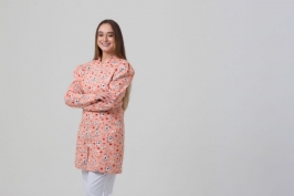 Jaleco Feminino 3/4 com Manga Princesa - FOTO 3 Jaleco Feminino 3/4 com Manga Princesa - FOTO 3