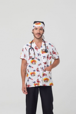 Jaleco Sem Botões e com Decote V Foto Jaleco Sem Botões e com Decote V